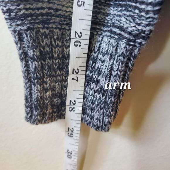 XRAY Jeans Mens L Cardigan Sweater Charcoal Gray Button Front Grandpa Preppy - Picture 13 of 13